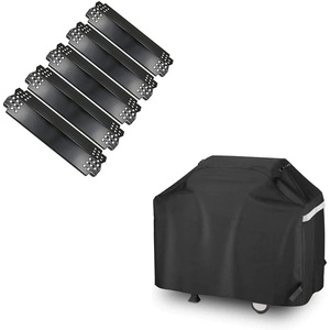 Uniflasy Porcelain Replacement Parts and 65 Inch 3 to 6 Burner Gas Grill Cover for Home Depot Nexgrill 720-0882A 720-0896B