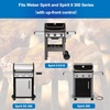 Uniflasy Mint Green 7636 Flavorizer Bars and 69787 Grill Burner for Weber Spirit and Spirit II 300 Series with Front Control, Spirit E310 E320 E330 S310 S320 S330 for Weber 7636 69787