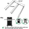 Uniflasy Mint Green 7636 Flavorizer Bars and 69787 Grill Burner for Weber Spirit and Spirit II 300 Series with Front Control, Spirit E310 E320 E330 S310 S320 S330 for Weber 7636 69787