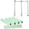 Uniflasy Mint Green 7636 Flavorizer Bars and 69787 Grill Burner for Weber Spirit and Spirit II 300 Series with Front Control, Spirit E310 E320 E330 S310 S320 S330 for Weber 7636 69787