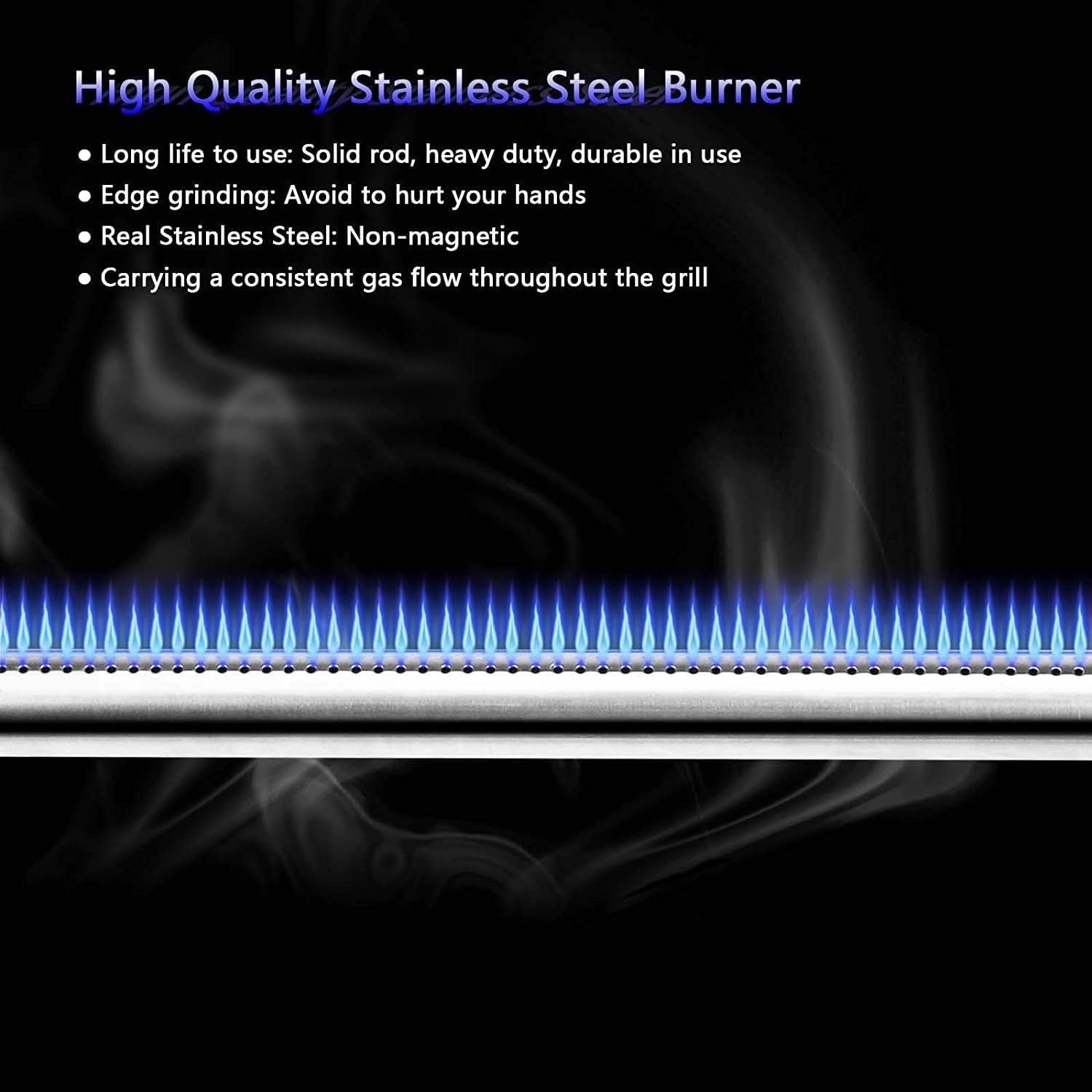 image:imageSpirit e310 Grill Parts for Weber Spirit Grill Grates Spirit Flaovrizer Bars Spirit Grill Burner Spirit and Spirit II 300 Series for Weber Spirit E310 E320 E330 for Weber 7636 69787 7638