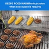 Uniflasy Grill Warming Rack & Cover Bundle for Char-Griller 5050 5650, 2-Pack Warming Grate with Hardware + 600D Waterproof BBQ Cover for 3-Burner Dual Fuel Grills