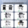 Uniflasy 7638 Grill Grates and Works Rail Caddy Compatible with Weber