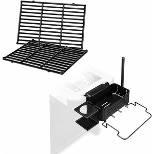 Uniflasy 7638 Grill Grates and Works Rail Caddy Compatible with Weber
