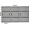 Uniflasy Grill Parts Kit for Kenmore 146.23679310, 146.23681310, 146.16133110, 146.23678310 Grill, Burner Pipe Tubes, Grill Heat Plate, Adjustable Carryover Tube and Cast Iron Cooking Grates
