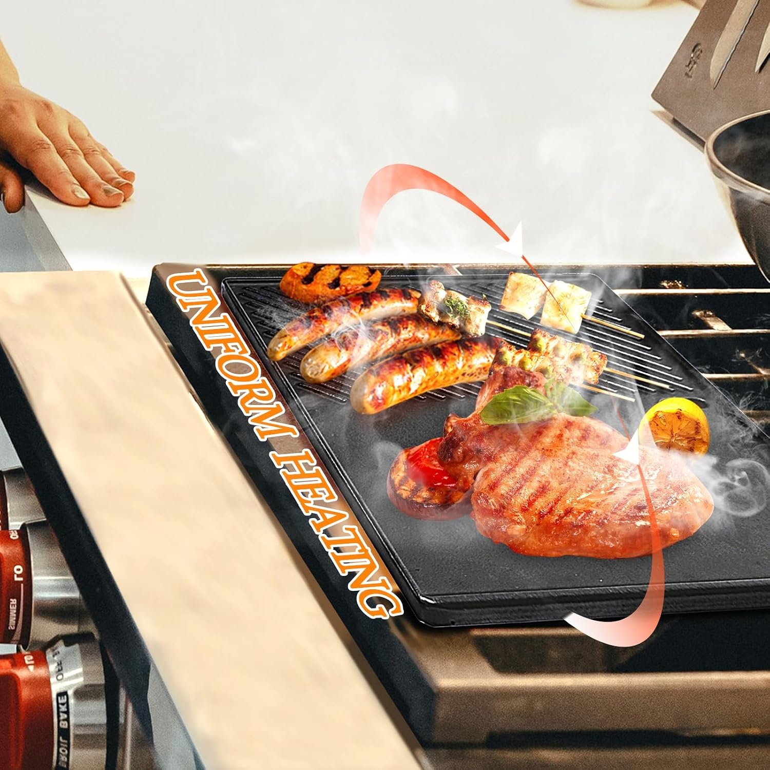 image:imageGriddle and Grates combo for Weber Spirit 300 and Spirit II 300 Spirit ES310 ES315 320 330 Spirit 700 Replace for Weber 7638 7598