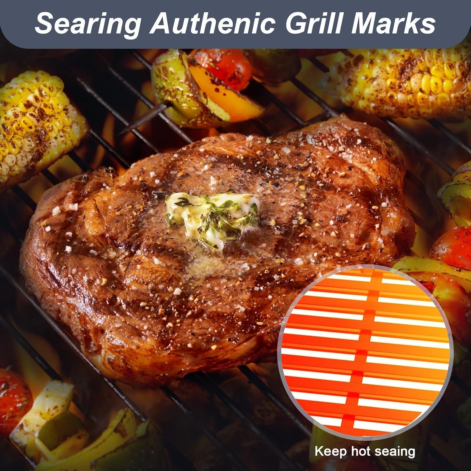 image:imageUniflasy 195 inch Cooking Grates Grill Parts and 65054 Stainless Steel Warming Rack for Weber Genesis E310 Parts ES 320 ES330 Cast Iron Grill Grates