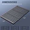 Uniflasy 19.5 inch Cooking Grates Grill Parts and 65054 Stainless Steel Warming Rack for Weber Genesis E-310 Parts E/S 320 E/S330, Cast Iron Grill Grates