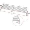 Uniflasy 19.5 inch Cooking Grates Grill Parts and 65054 Stainless Steel Warming Rack for Weber Genesis E-310 Parts E/S 320 E/S330, Cast Iron Grill Grates