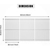 Uniflasy Cooking Grates Heat Plates Shield Replacement Parts for Homedepot Nexgrill 720-0896B 720-0896 720-0896E 720-0896C 720-0896CP 720-0898 720-0898A