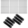 Uniflasy Cooking Grates Heat Plates Shield Replacement Parts for Homedepot Nexgrill 720-0896B 720-0896 720-0896E 720-0896C 720-0896CP 720-0898 720-0898A