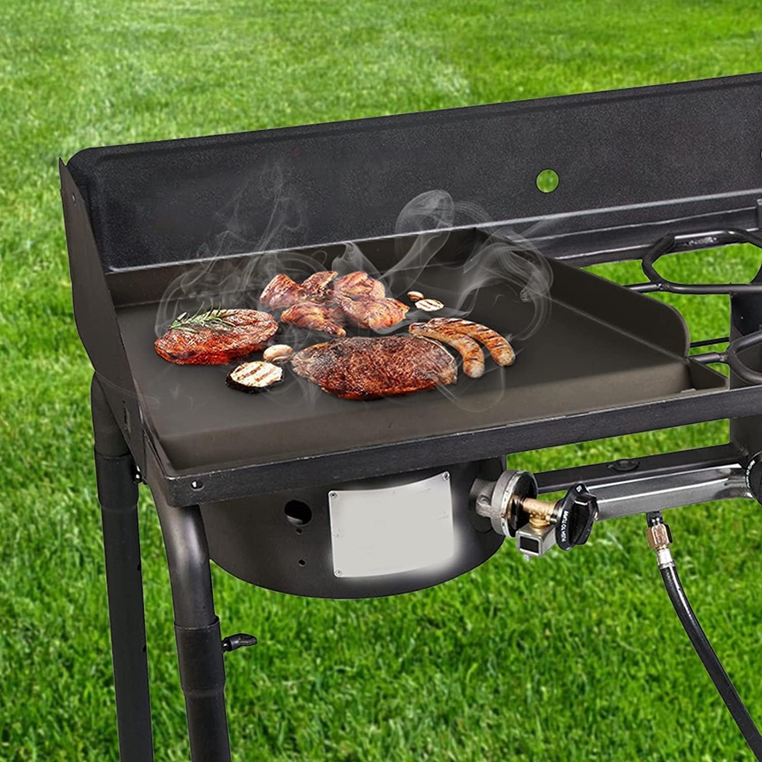 image:imagePreseasoned Cast Iron Griddle for Gas Grill Flat Top Griddle 25 x 16 Inch16 x 14 x 25