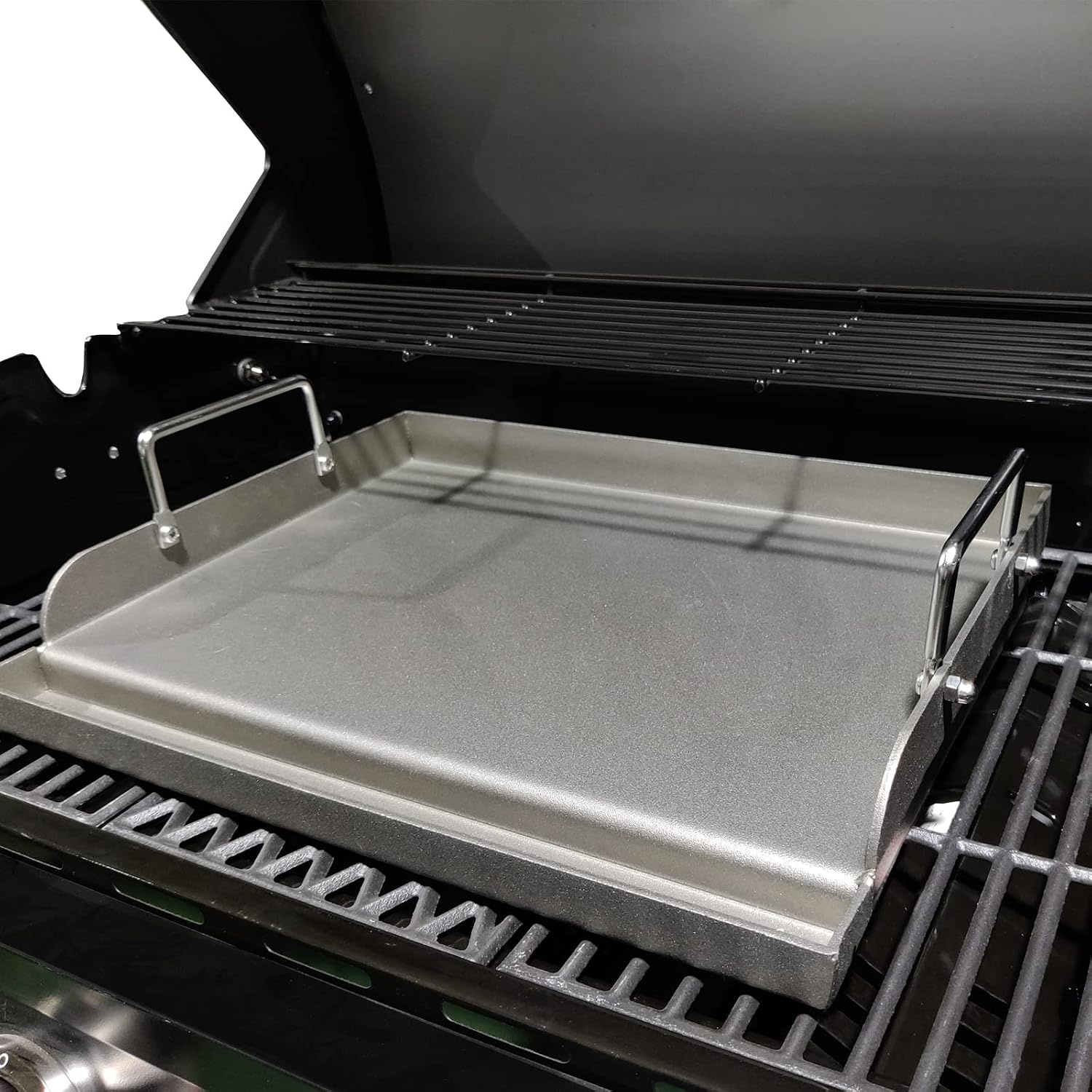 image:imagePreseasoned Cast Iron Griddle for Gas Grill Flat Top Griddle 25 x 16 Inch17 x 13 x 4