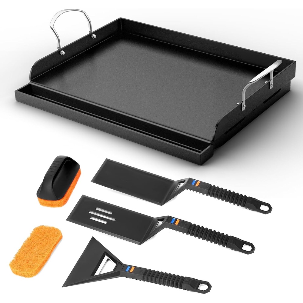 image:imagePreseasoned Cast Iron Griddle for Gas Grill Flat Top Griddle 25 x 16 Inch17 x 131 x 26