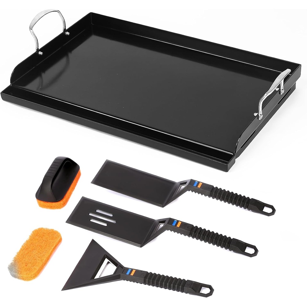 image:imagePreseasoned Cast Iron Griddle for Gas Grill Flat Top Griddle 25 x 16 Inch252 x 162 x 26