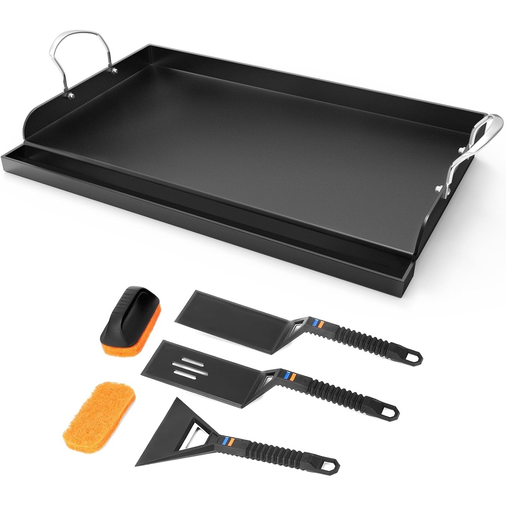 image:imagePreseasoned Cast Iron Griddle for Gas Grill Flat Top Griddle 25 x 16 Inch26 x 161 x 252