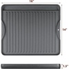 Pre-seasoned Cast Iron Griddle for Gas Grill Flat Top Griddle 25 x 16 Inch(16″ x 14″ x 1.5″)