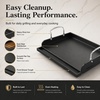 Pre-seasoned Cast Iron Griddle for Gas Grill Flat Top Griddle 25 x 16 Inch(17″ x 13″ x 5″)