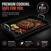 Pre-seasoned Cast Iron Griddle for Gas Grill Flat Top Griddle 25 x 16 Inch(25″ x 16″ x 3″)