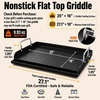 Pre-seasoned Cast Iron Griddle for Gas Grill Flat Top Griddle 25 x 16 Inch(25″ x 16″ x 3″)