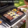 Pre-seasoned Cast Iron Griddle for Gas Grill Flat Top Griddle 25 x 16 Inch(25.2″ x 16.2″ x 2.6″)
