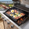 Pre-seasoned Cast Iron Griddle for Gas Grill Flat Top Griddle 25 x 16 Inch(2.6″ x 16.1″ x 25.2″)