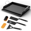 Pre-seasoned Cast Iron Griddle for Gas Grill Flat Top Griddle 25 x 16 Inch(17″ x 13.1″ x 2.6″)