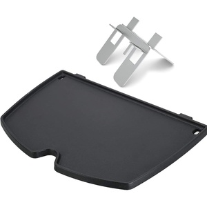 Pre-seasoned Cast Iron Griddle for Gas Grill Flat Top Griddle 25 x 16 Inch(12.6″ x 8.6″ x 0.5″)