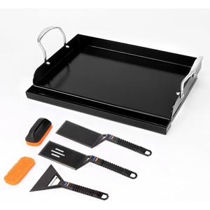 Pre-seasoned Cast Iron Griddle for Gas Grill Flat Top Griddle 25 x 16 Inch(17″ x 13.2″ x 2.6″)