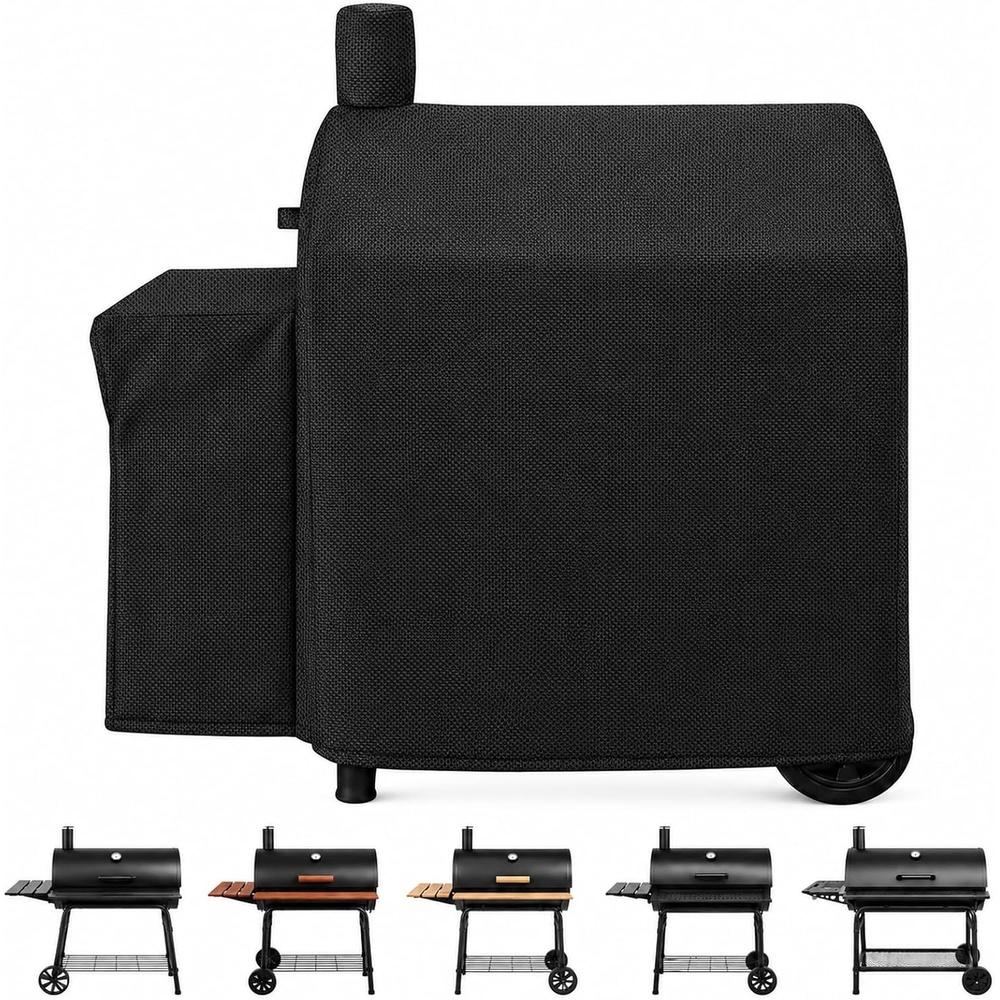 image:imageGrill Cover for Pit Boss Navigator 850 1300 1250 Pellet Smoker Cover Waterproof 600D Outdoor Grill Covers437L x 3071W x 4213H
