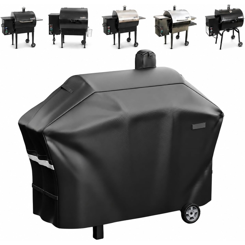 image:imageGrill Cover for Pit Boss Navigator 850 1300 1250 Pellet Smoker Cover Waterproof 600D Outdoor Grill Covers5118L x 2165W x 439H