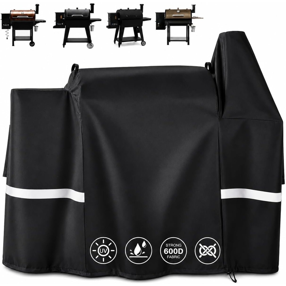 image:imageGrill Cover for Pit Boss Navigator 850 1300 1250 Pellet Smoker Cover Waterproof 600D Outdoor Grill Covers56 L x 27 D x 50 H