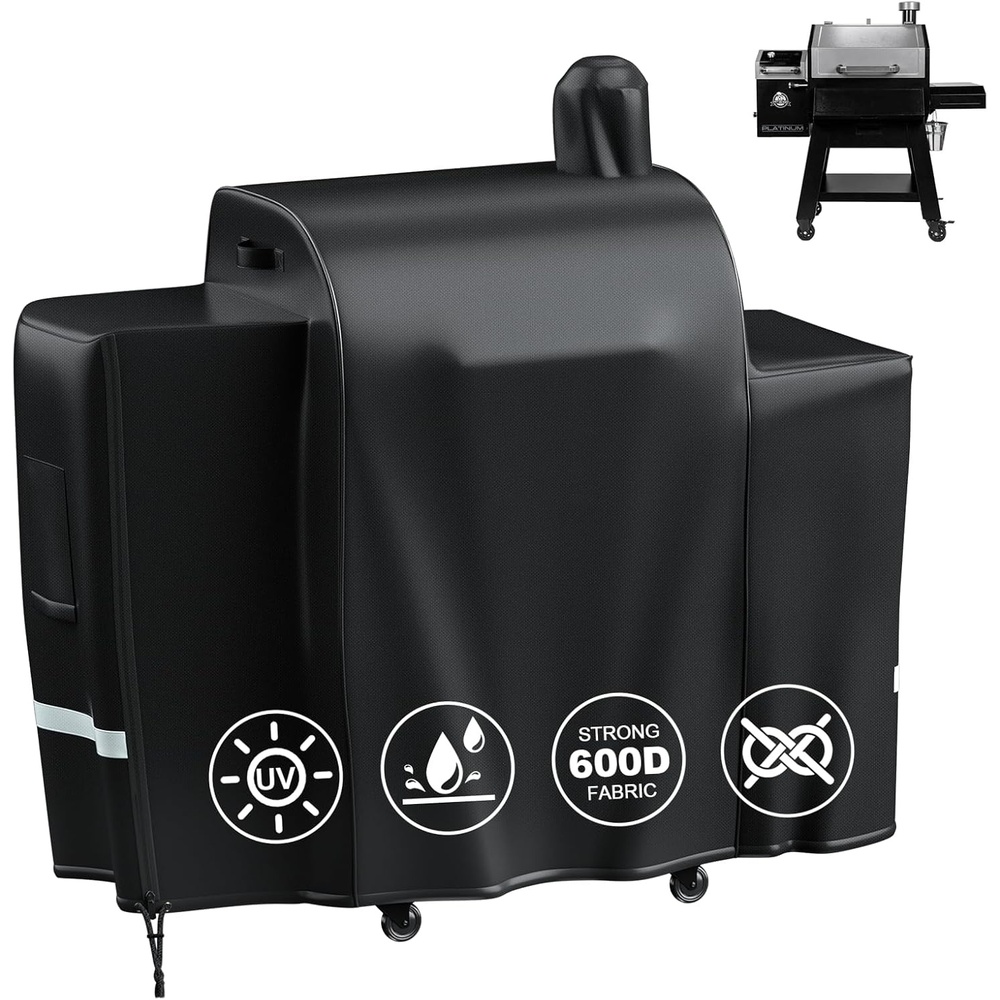 image:imageGrill Cover for Pit Boss Navigator 850 1300 1250 Pellet Smoker Cover Waterproof 600D Outdoor Grill CoversPB Laredo 1000