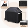 Grill Cover for Pit Boss Navigator 850 1300 1250 Pellet Smoker Cover Waterproof 600D Outdoor Grill Covers(55 inch)