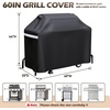 Grill Cover for Pit Boss Navigator 850 1300 1250 Pellet Smoker Cover Waterproof 600D Outdoor Grill Covers(60″ L x 20″ W x 44″ H – Gas Grill Cover)