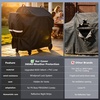 Grill Cover for Pit Boss Navigator 850 1300 1250 Pellet Smoker Cover Waterproof 600D Outdoor Grill Covers(64″L x 28″W x44″H)