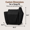 Grill Cover for Pit Boss Navigator 850 1300 1250 Pellet Smoker Cover Waterproof 600D Outdoor Grill Covers(65.2″ W x 25.2″ D x 38.2″ H)