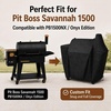 Grill Cover for Pit Boss Navigator 850 1300 1250 Pellet Smoker Cover Waterproof 600D Outdoor Grill Covers(65.2″ W x 25.2″ D x 38.2″ H)