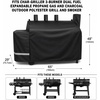 Grill Cover for Pit Boss Navigator 850 1300 1250 Pellet Smoker Cover Waterproof 600D Outdoor Grill Covers(65″L x 29″W x 48″H)