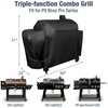 Grill Cover for Pit Boss Navigator 850 1300 1250 Pellet Smoker Cover Waterproof 600D Outdoor Grill Covers(68″W x 24″D x 47″H)