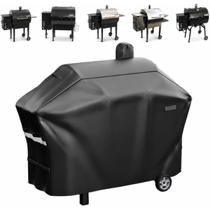 Grill Cover for Pit Boss Navigator 850 1300 1250 Pellet Smoker Cover Waterproof 600D Outdoor Grill Covers(51.18″L x 21.65″W x 43.9″H)